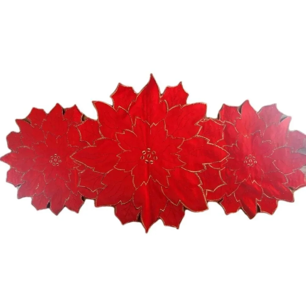 Unbranded Poinsettia & Holly 31